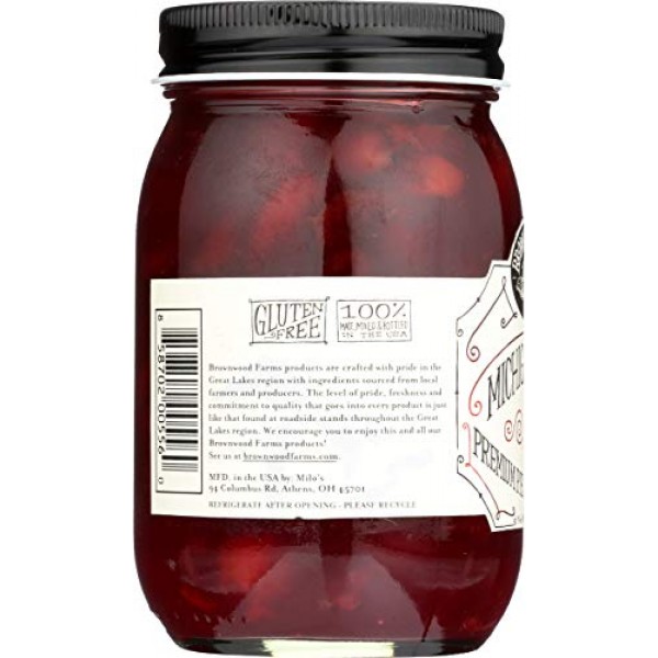 Brownwood Farms Cherry Pie Filling - 18 oz Best Michigan Topping...