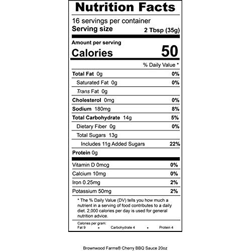 Cherry Bbq Sauce - Brownwood Farms - 20 Oz, Single Pack - Sweet