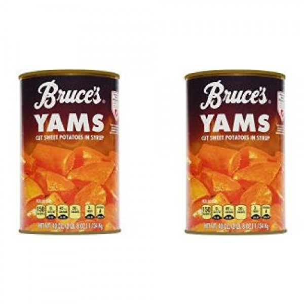 Bruces Yams Cut Sweet Potatoes in Syrup, 40 oz - Pack of 2