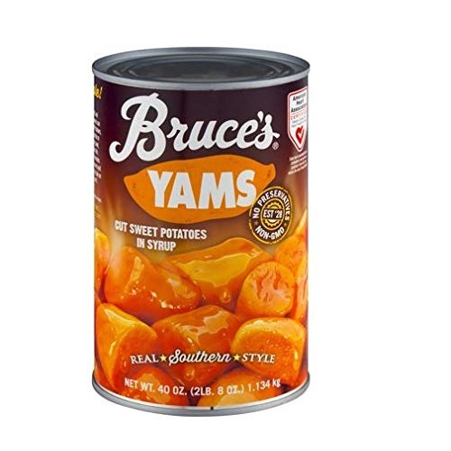 Bruces, Yams, Cut Sweet Potatoes In Syrup,40Oz Can Pack Of 2