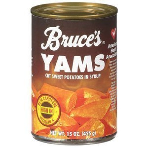 Bruces Yams, Sweet Potatoes In Syrup, 15 Oz Can 8 Pack By Bru