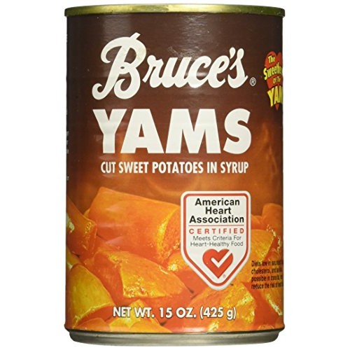 Bruces, Yams, Cut Sweet Potatoes In Syrup, 15Oz Can Pack Of 6