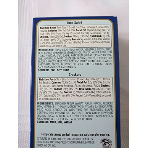 Brunswick Tuna Salad &Amp; Chicken Salad With Crackers Ready To Eat