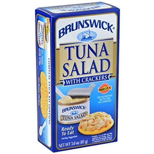 Brunswick Tuna Salad With Crackers 12 Packs 3.0 Oz Ready To Eat