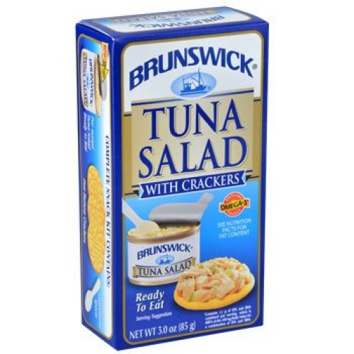 Brunswick Tuna Salad With Crackers 12 Packs 3.0 Oz Ready To Eat