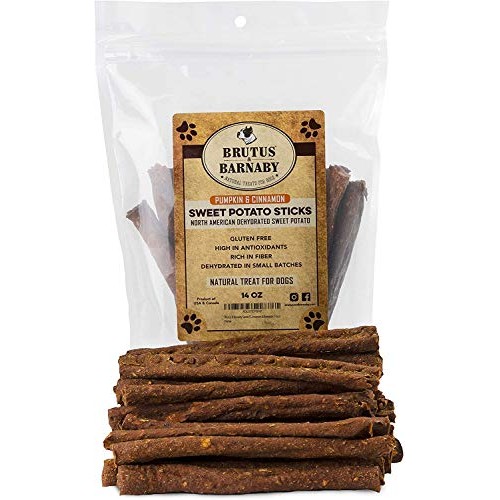Sweet Potato Dog Treats - Grain Free, Cinnamon Pumpkin Crunchy S