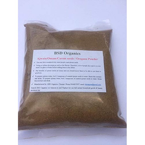 Bsd Organics Ajwain/Omam/Carom Seeds/Oregano Powder 50 Gram / 1.