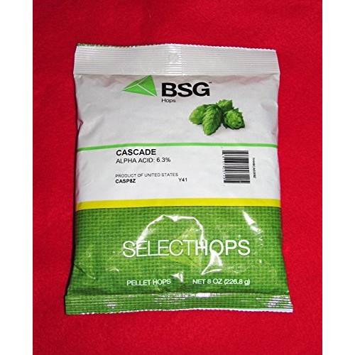 Hops Cascade 8Oz Factory Packed Pellet Hops For American Craft B