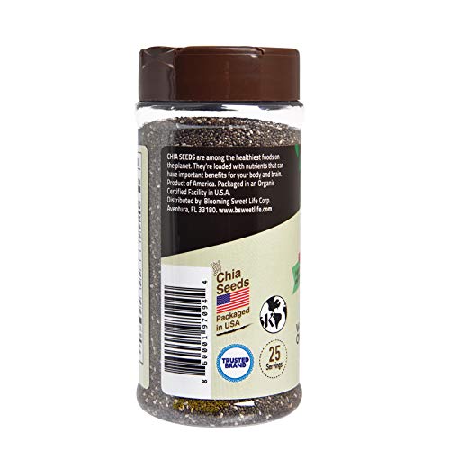 Bsl Bsweetbnatural Chia Seeds Organic – 10.5 Oz – Keto-Friendly