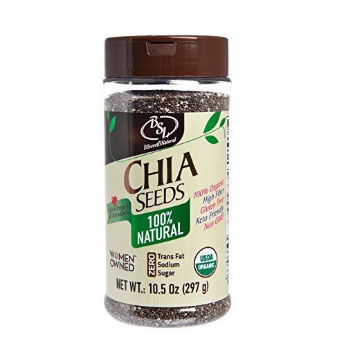Bsl Bsweetbnatural Chia Seeds Organic – 10.5 Oz – Keto-Friendly