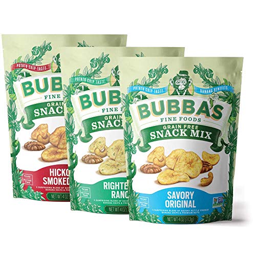Bubbas Foods Grain Free Snack Mix 4Oz Variety Pack Of 3 | Veg