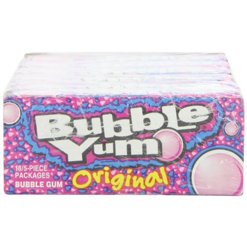 Hersheys Bubble Yum Regular, 5-Count Pack Of 18