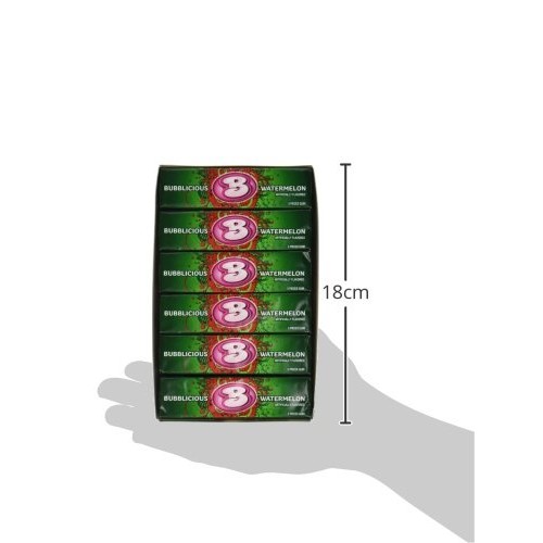 Bubblicious Watermelon Wave Bubble Gum 18 Packs 5Ct Per Pack