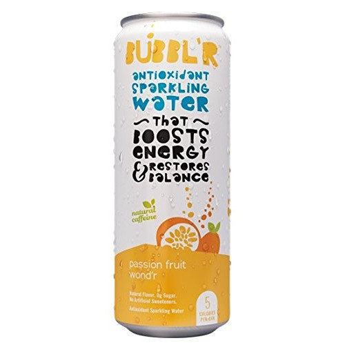 Bubblr Antioxidant Sparkling Water, Passion Fruit, 144 Fluid Ounce