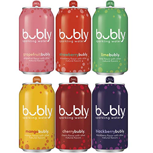 Bubly Bubly 6F 18Pk Vp Blackberry, Lime, Cherry, Grapefruit, St