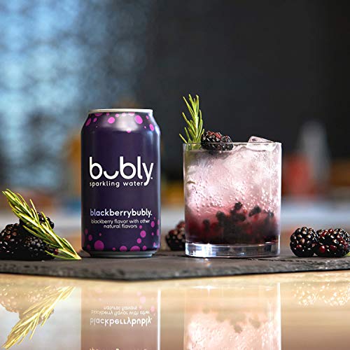 Bubly Sparkling Water, Blackberry, 12 Fl Oz. Cans 18 Pack