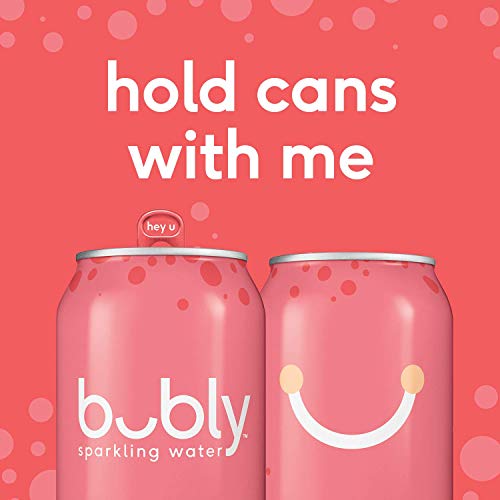 Bubly Sparkling Water, Grapefruit, 12 Fluid Ounces Cans, 18 Pack