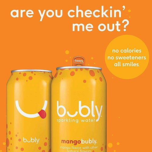 Bubly Sparkling Water, Mango, 12 Fl Oz Pack Of 8