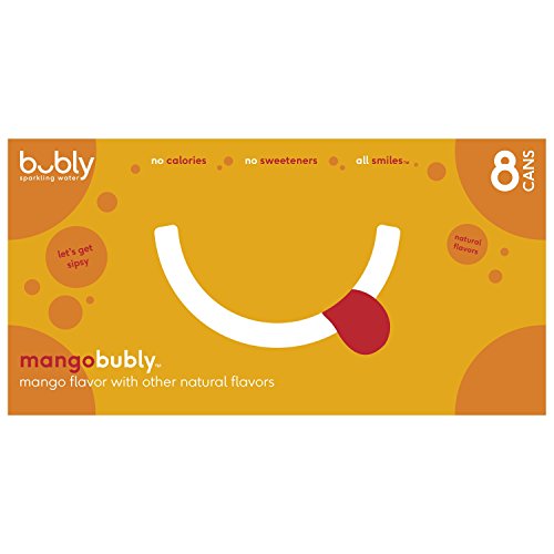 Bubly Sparkling Water, Mango, 12 Fl Oz Pack Of 8