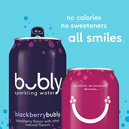 Bubly Sparkling Water, Strawberry, 12 Fl Oz Cans 18 Pack