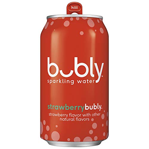 Bubly Sparkling Water, Strawberry, 12 Fl Oz Cans 18 Pack