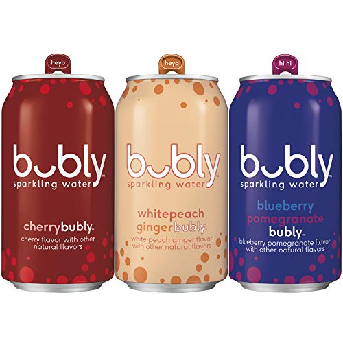Bubly Sparkling Water Variety Pack 12 Fl Oz Cans Pack, 3Fl Red,