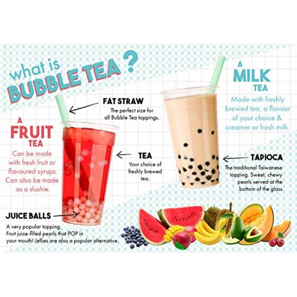 Jumbo Boba Bubble Tea Kit Makes 30+ Drinks Diy By Buddha Bubbles
