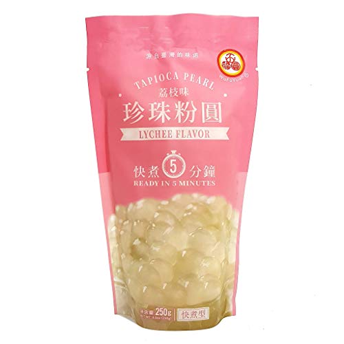 Wufuyuan Tapioca Pearl Lychee Flavour 250G