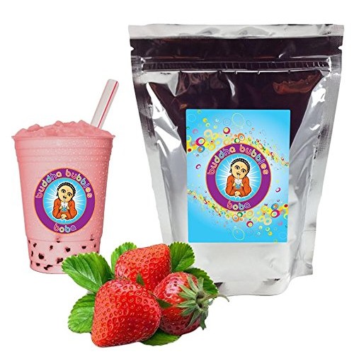 Strawberry Cream Boba / Bubble Tea Drink Mix Powder By Buddha Bu