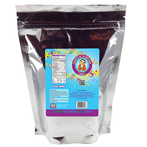 Vanilla Latte Boba / Bubble Tea Drink Mix Powder By Buddha Bubbl
