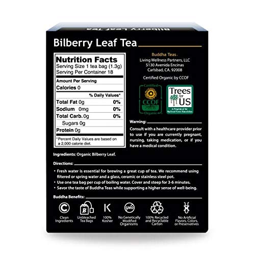 Organic Parsley Leaf Tea, 18 Bleach-Free Tea Bags - Caffeine Fre