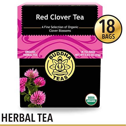 Organic Red Clover Tea - Kosher, Caffeine Free, Gmo-Free - 18 Bl