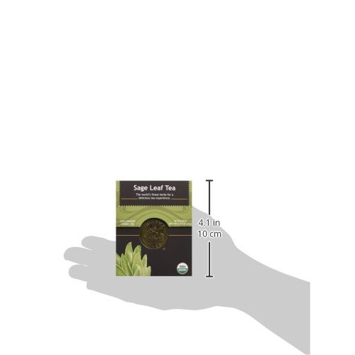 Buddha Teas Sage Leaf Tea, 18 Count Pack Of 6