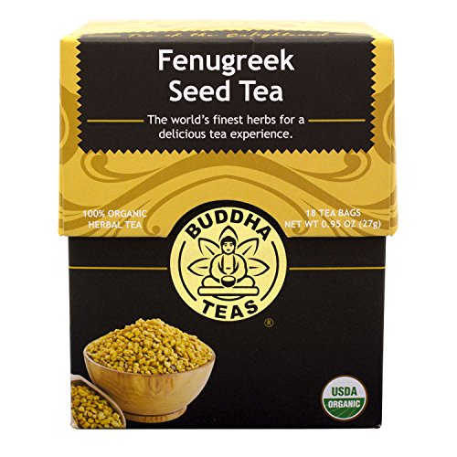 Buddha Teas Fenugreek Seed Tea, 18 Count Pack Of 6