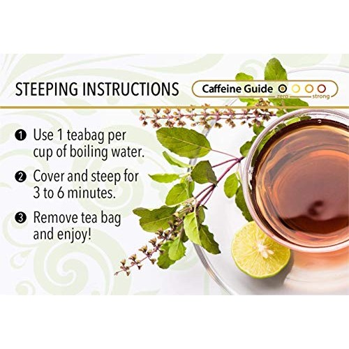 Buddha Teas Organic Holy Basil Tulsi Tea | 18 Bleach-Free Tea Ba