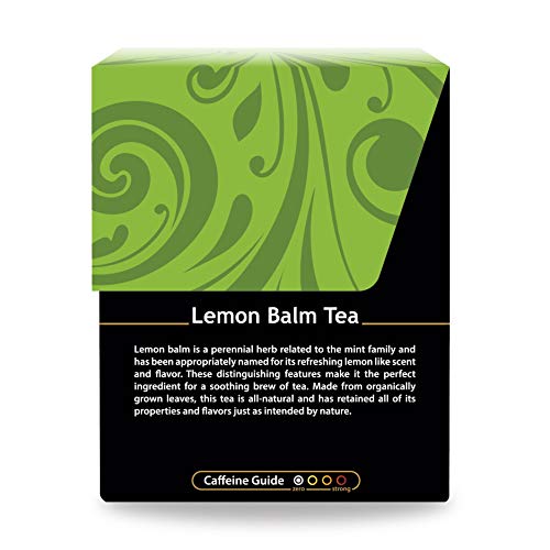 Buddha Teas Organic Lemon Balm Tea | 18 Tea Bags | No Caffeine