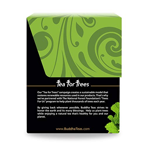 Buddha Teas Organic Lemon Balm Tea | 18 Tea Bags | No Caffeine