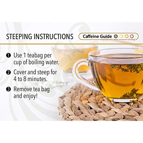 Buddha Teas Organic Thyme Leaf Tea | 18 Bags | Decaffeinated | A