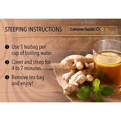 Buddha Teas Organic Turmeric Ginger Black Pepper Tea, 18 Bleach