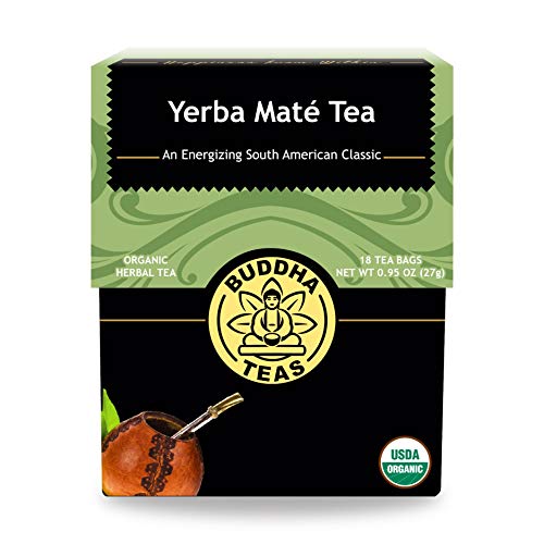 Buddha Teas Organic Yerba Mate Tea - Ou Kosher, Usda Organic, Cc