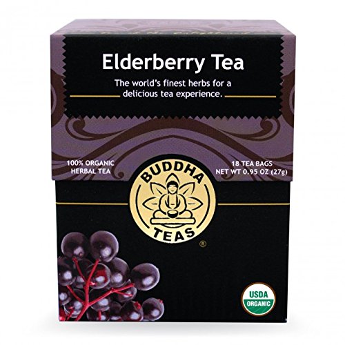 Elderberry Tea - Organic Herbs - 2 Pack 36 Bleach Free Tea Bags
