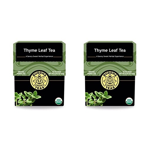 Organic Thyme Leaf Tea - Kosher, Caffeine Free, Gmo-Free - 18 Bl