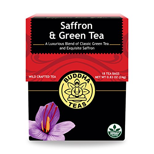 Wild-Harvested Saffron &Amp; Green Tea – 18 Bleach-Free Tea Bags – E