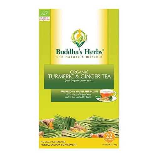 Buddhas Herbs Organic Turmeric, Ginger And Lemongrass Tea - Nat