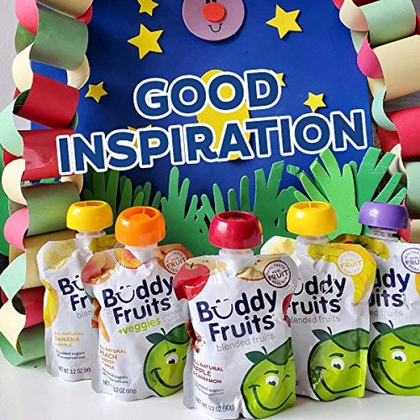 Buddy Fruits Pure Blended Fruit To Go Apple and Blueberry Apples...