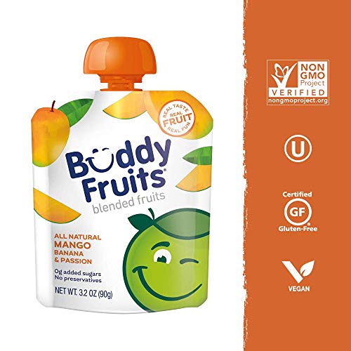 Buddy Fruits Mango / Passion Fruit / Banana, Pure Blended Fruit