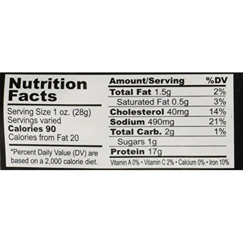 Buffalo Bills 18Oz Black Pepper Western Cut Big Slab Beef Jerky