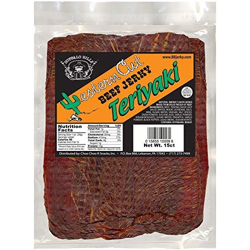 Buffalo Bills 18Oz Teriyaki Western Cut Big Slab Beef Jerky 15