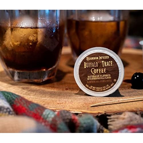 42-Count Buffalo Trace Bourbon Infused Coffee for Single Serve C...
