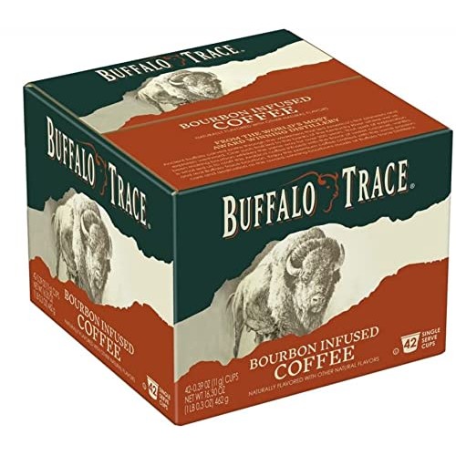 42-Count Buffalo Trace Bourbon Infused Coffee for Single Serve C...